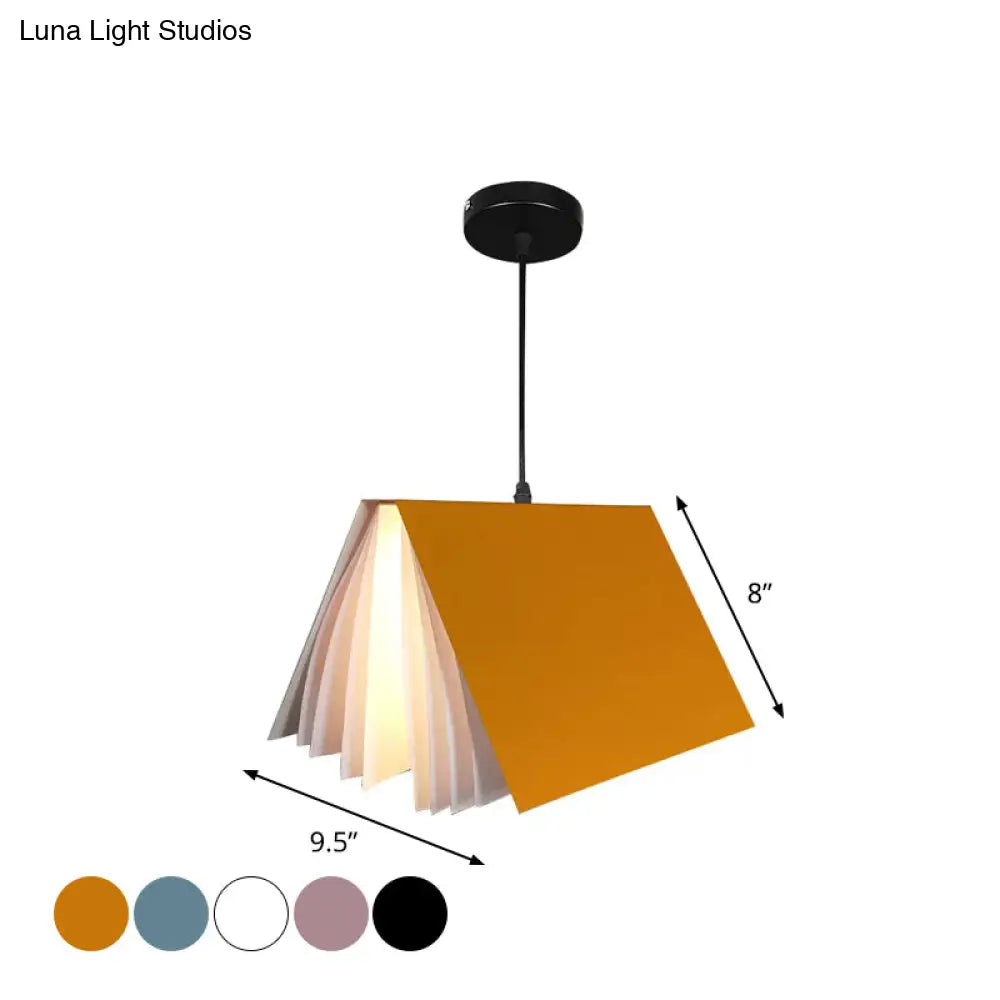 Hängeleuchte Open Book Kunststoff 24 cm rund modern nordisch skandinavisch stimmungsvolle Beleuchtung Wohnzimmer Esszimmer | Sansoti