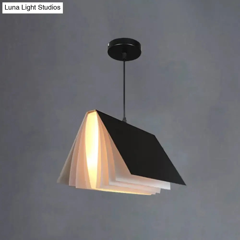 Hängeleuchte Open Book Kunststoff 24 cm rund modern nordisch skandinavisch stimmungsvolle Beleuchtung Wohnzimmer Esszimmer | Sansoti