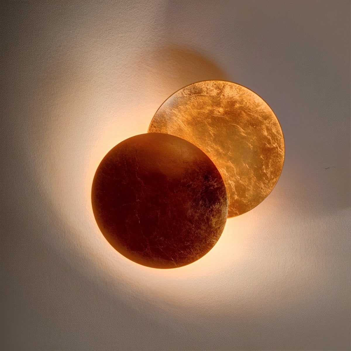 Wandleuchte Eclipse Eisen Kupfer Gold Wohnzimmer Schlafzimmer Mondlampe Dekorative Wandleuchte Eclipse Stimmungslicht Hotel Flur Künstlerisch | Restfield