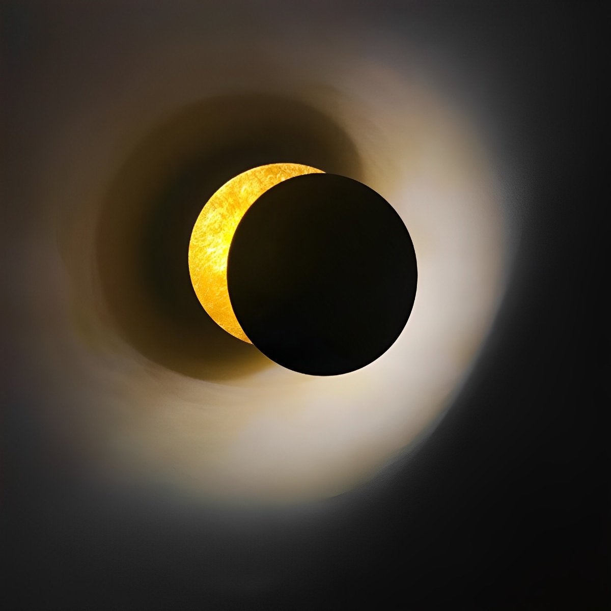 Wandleuchte Eclipse Eisen Kupfer Gold Wohnzimmer Schlafzimmer Mondlampe Dekorative Wandleuchte Eclipse Stimmungslicht Hotel Flur Künstlerisch | Restfield
