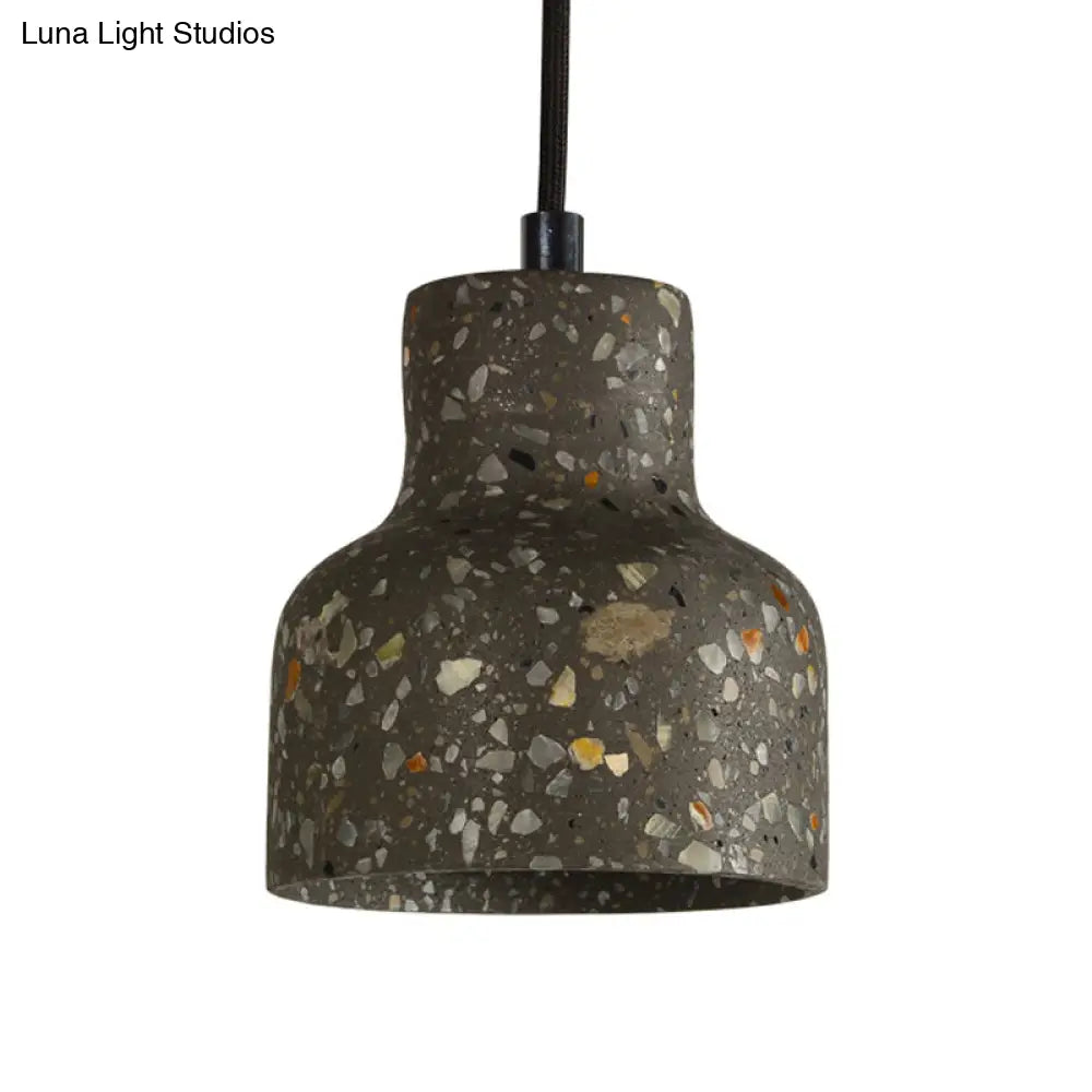 Lampa wisząca z cementu terrazzo, oświetlenie stołu jadalnego, industrialny design, lampa pendel, oprawka E26 E27, styl nordycki | Sansoti