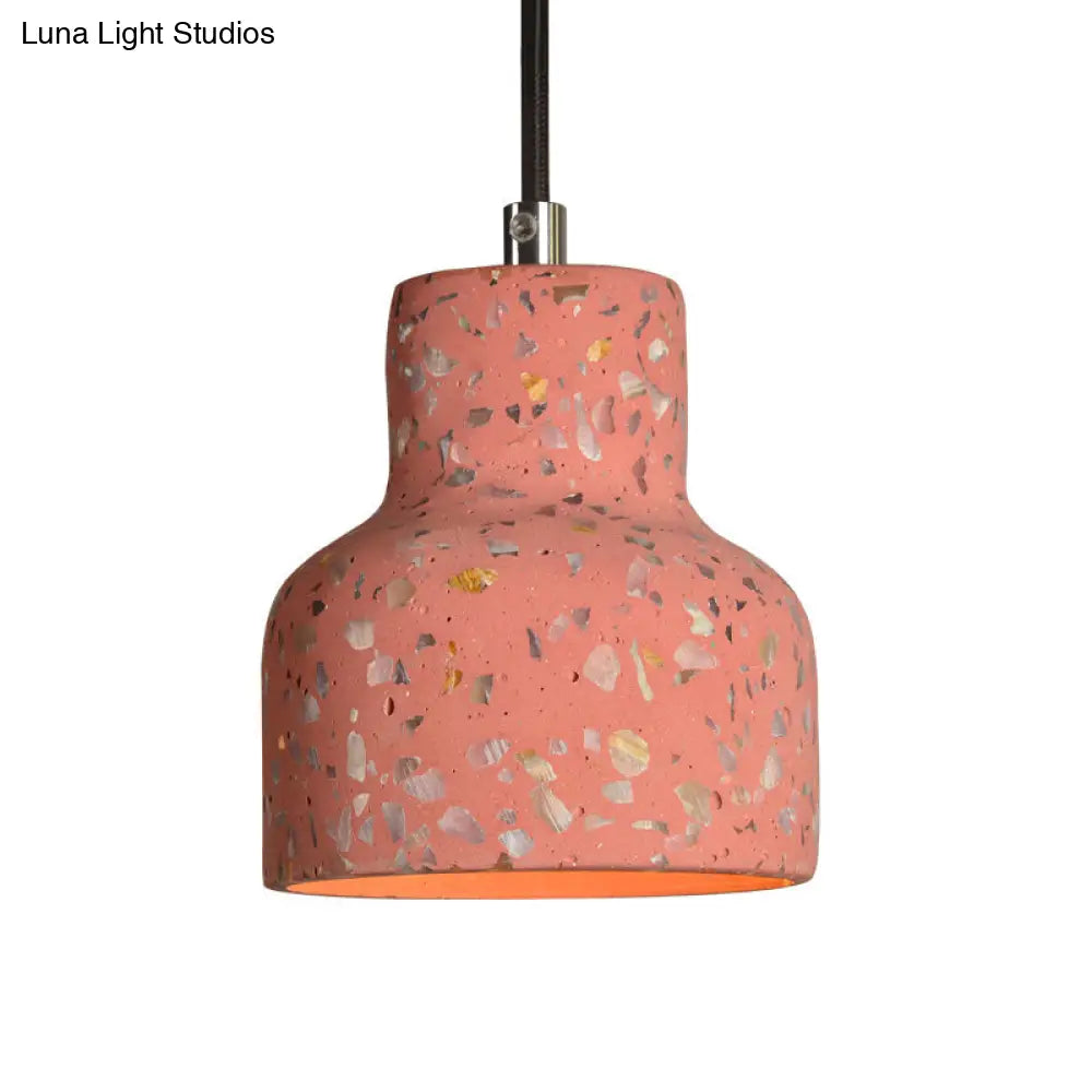 Lampa wisząca z cementu terrazzo, oświetlenie stołu jadalnego, industrialny design, lampa pendel, oprawka E26 E27, styl nordycki | Sansoti