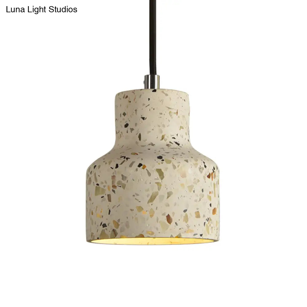 Lampa wisząca z cementu terrazzo, oświetlenie stołu jadalnego, industrialny design, lampa pendel, oprawka E26 E27, styl nordycki | Sansoti