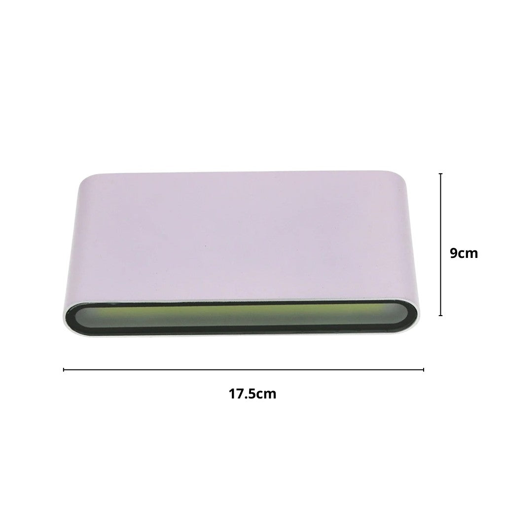 Zewnętrzna lampa ścienna LED IP65, wodoodporna, aluminiowa, czarna, biała lub szara, do ogrodu, na taras i werandę, nowoczesny design, 6 W lub 12 W | Sansoti