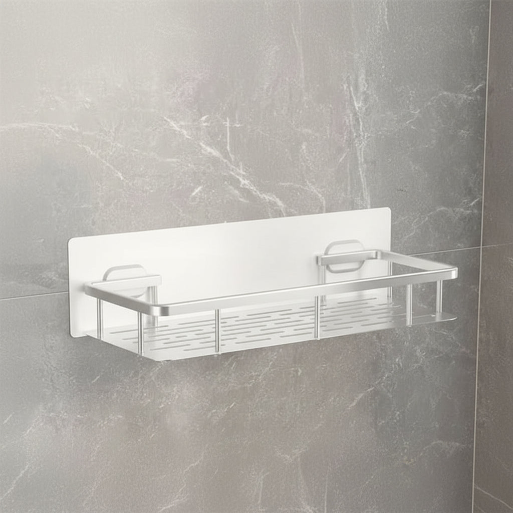 Zelfklevend Hoekplankje Badkamer Wandrek Boorvrij Driehoek Rechthoek Opberging Verzorgingsproducten Doucherek | Sansoti