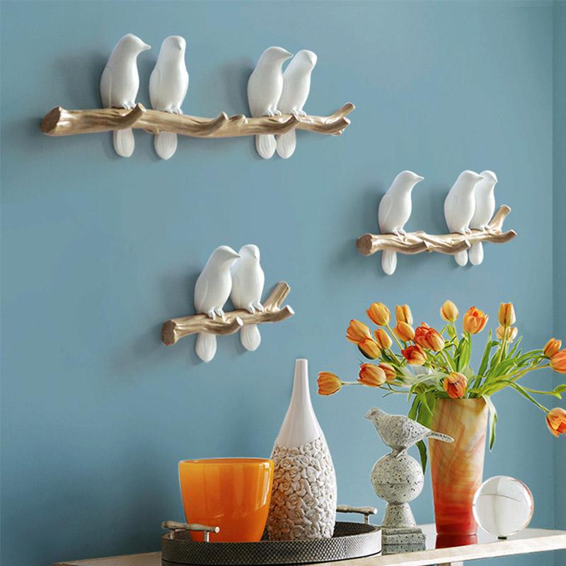 Decoratieve Wandhaak met Vogelontwerp – Harskunst voor Hal, Slaapkamer en Badkamer – Stijlvolle Opbergoplossing met Natuurlijke Charme | Sansoti