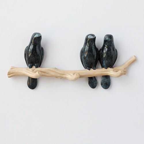 Decoratieve Wandhaak met Vogelontwerp – Harskunst voor Hal, Slaapkamer en Badkamer – Stijlvolle Opbergoplossing met Natuurlijke Charme | Sansoti