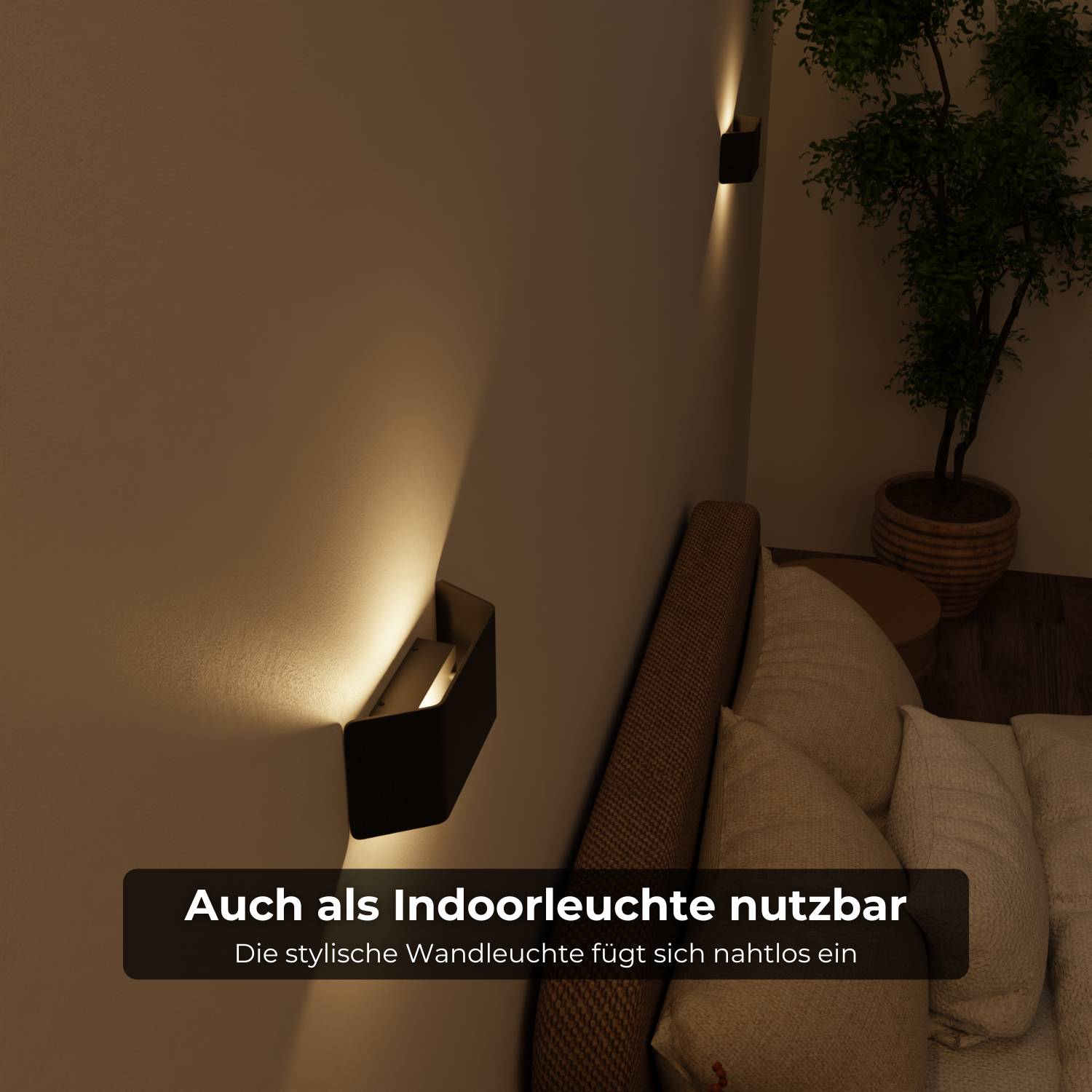 Applique murale moderne avec lumière chaude 2700K et protection IP54 pour intérieur et extérieur | Restfield