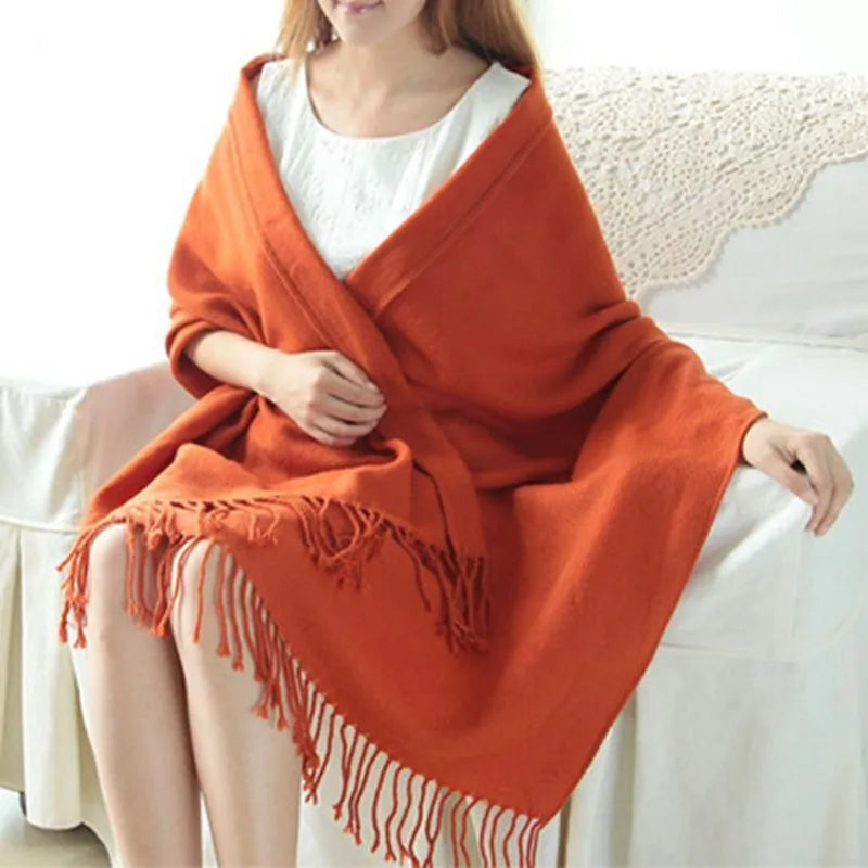 Kasjmieren Halswarmer Geruit 180x50cm Zacht Winteraccessoire Dames Premium Sjaal Wol Elegant Warm Winter | Sansoti