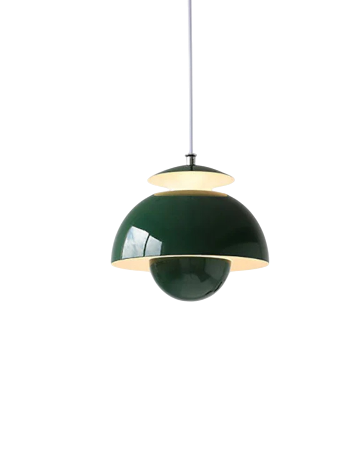 Minimalistische Hanglamp Wit Rond Design Scandinavisch Interieur Eetkamer Slaapkamer Woonkamer Sfeerverlichting | Sansoti