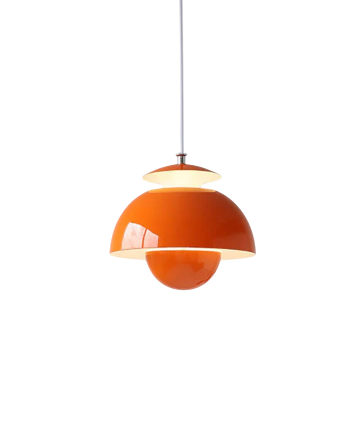Minimalistische Hanglamp Wit Rond Design Scandinavisch Interieur Eetkamer Slaapkamer Woonkamer Sfeerverlichting | Sansoti