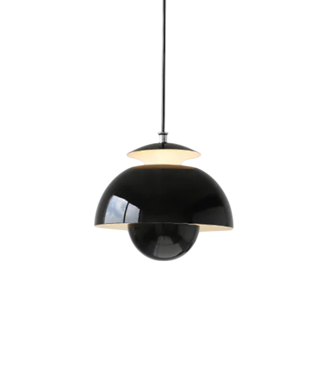 Minimalistische Hanglamp Wit Rond Design Scandinavisch Interieur Eetkamer Slaapkamer Woonkamer Sfeerverlichting | Sansoti