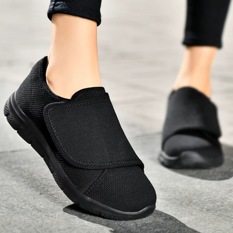 Verstelbare Comfortschoenen Brede Pasvorm Zachte Voering Gevoelige Voeten Dagelijks Gebruik Orthopedisch | Sansoti
