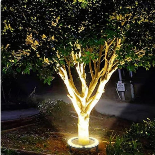 Outdoor LED Tree Base Lamp Garden Lighting Warm White Aluminum Glass 31 38 44 cm Pathway Terrace Garden Decorative | Sansoti