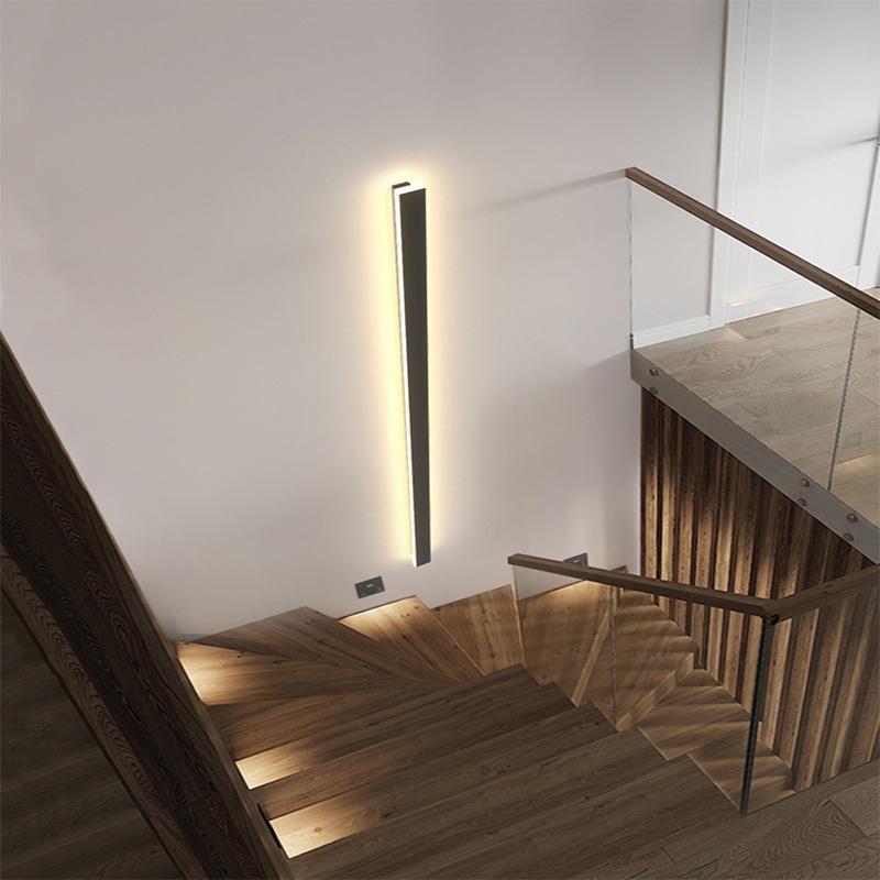 Moderne wasserdichte lineare Außenwandleuchte mit LED und IP65 Schutz | Restfield