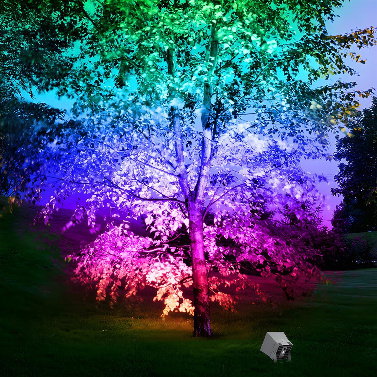 RGB LED Garden Spotlight Waterproof IP65 Aluminum Spot for Trees Garden Landscape Lighting Outdoor Lighting | Sansoti