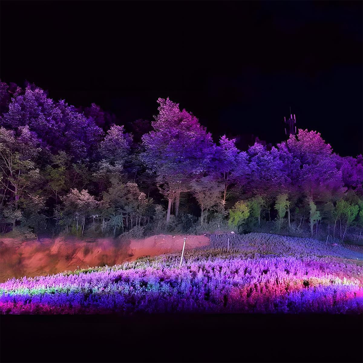 LED-Gartenstrahler RGB Wasserdicht IP65 Baumbeleuchtung Außenleuchte aus Aluminium Landschaftsbeleuchtung für Garten und Rasen | Sansoti