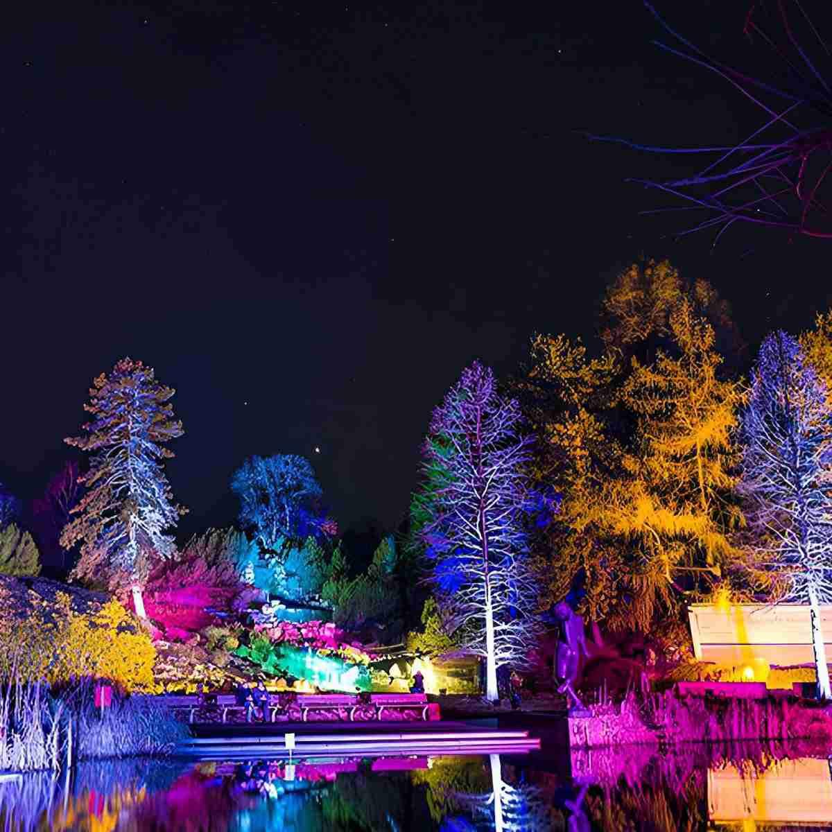 Grey RGB Outdoor Spotlight Aluminium 48W/72W Garden Lighting Tree IP65 Waterproof Landscape Lighting Garden | Sansoti