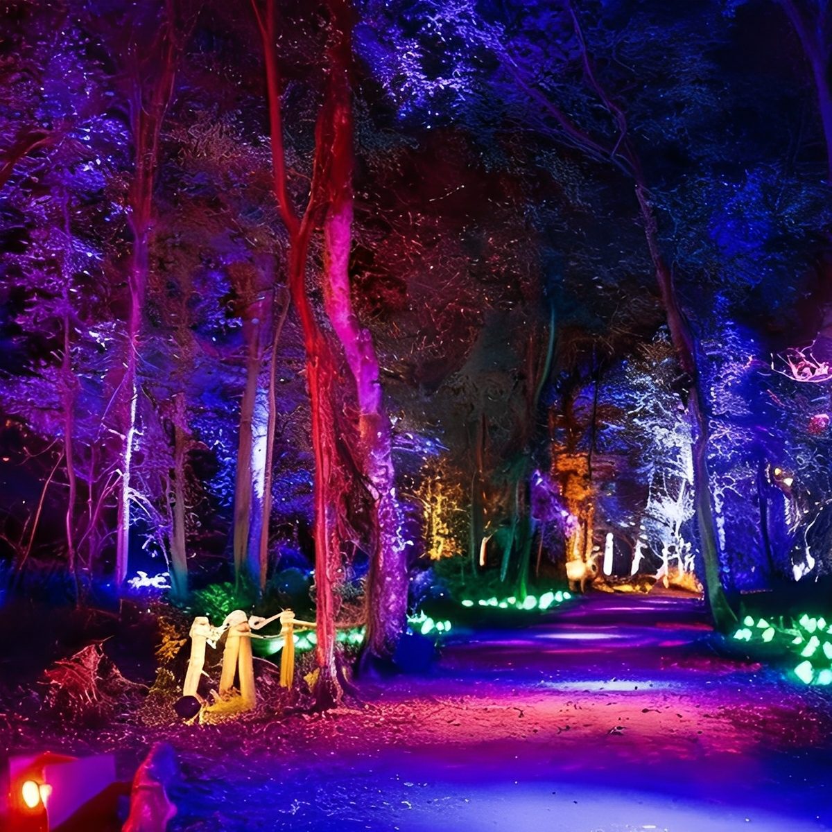 Grey RGB Outdoor Spotlight Aluminium 48W/72W Garden Lighting Tree IP65 Waterproof Landscape Lighting Garden | Sansoti