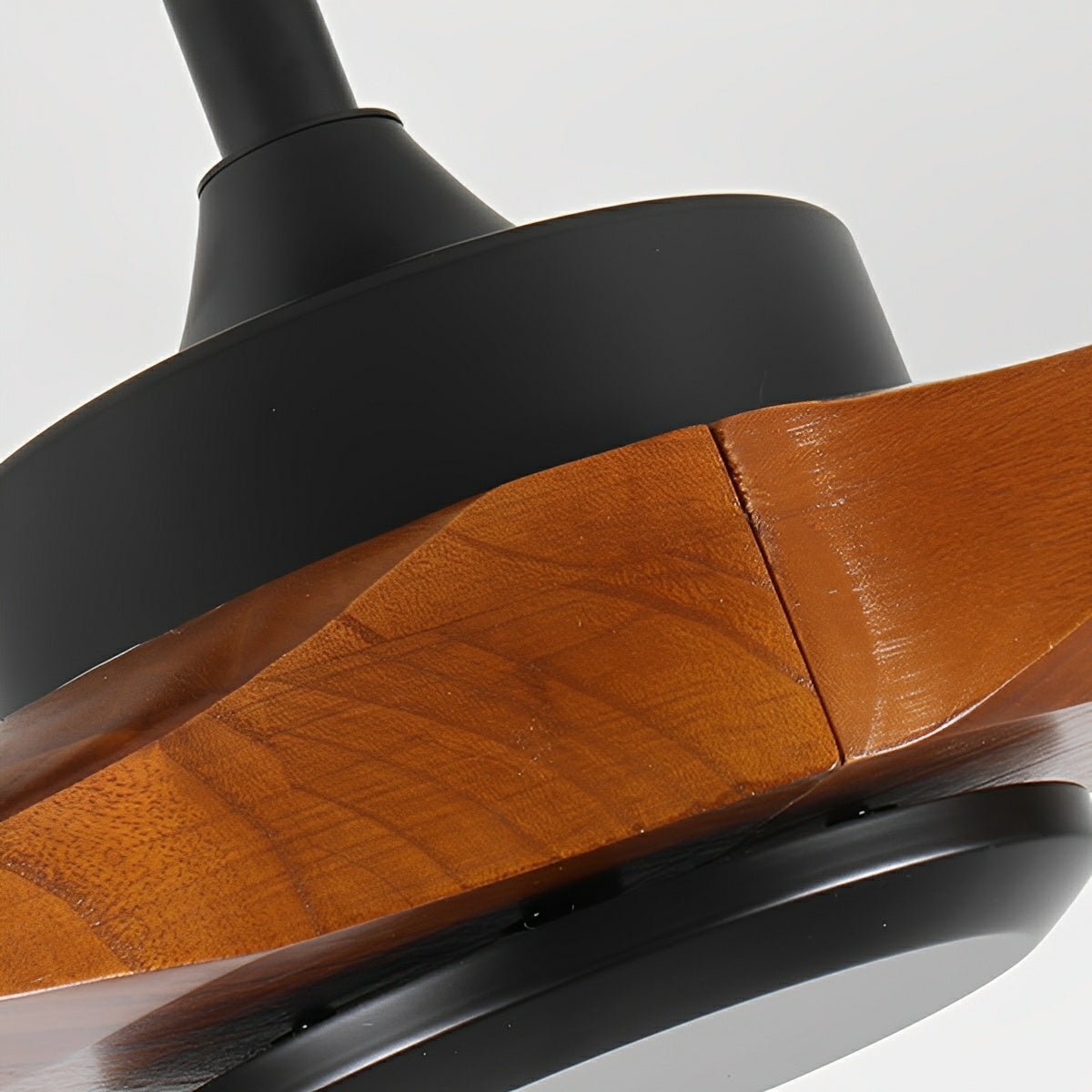 Ceiling Fan Walnut Black Reversible Water-Resistant 6 Speeds Remote Control Patio Bedroom | Sansoti