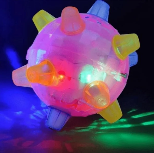 Interactieve Springbal met LED-Verlichting voor Honden Stimulerend Hondenspeelgoed Bewegingsactivatie | Sansoti