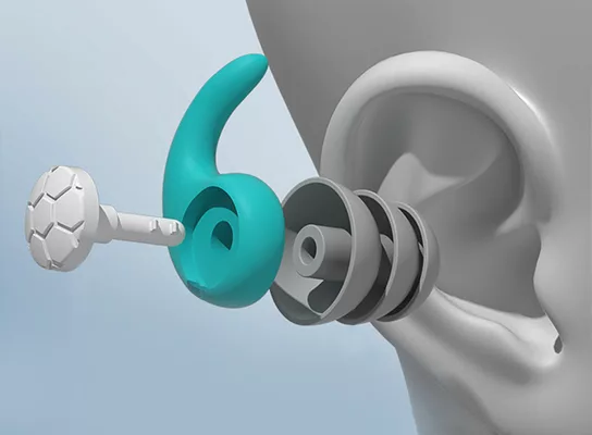 Bouchons d’oreilles réutilisables en silicone, réduisant le bruit, confortables pour dormir, étudier, voyager, travailler et se concentrer | Sansoti