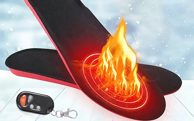 Rechargeable Heated Insoles with Remote Control for Optimal Warmth and Comfort for Cold Feet in Winter | Sansoti
