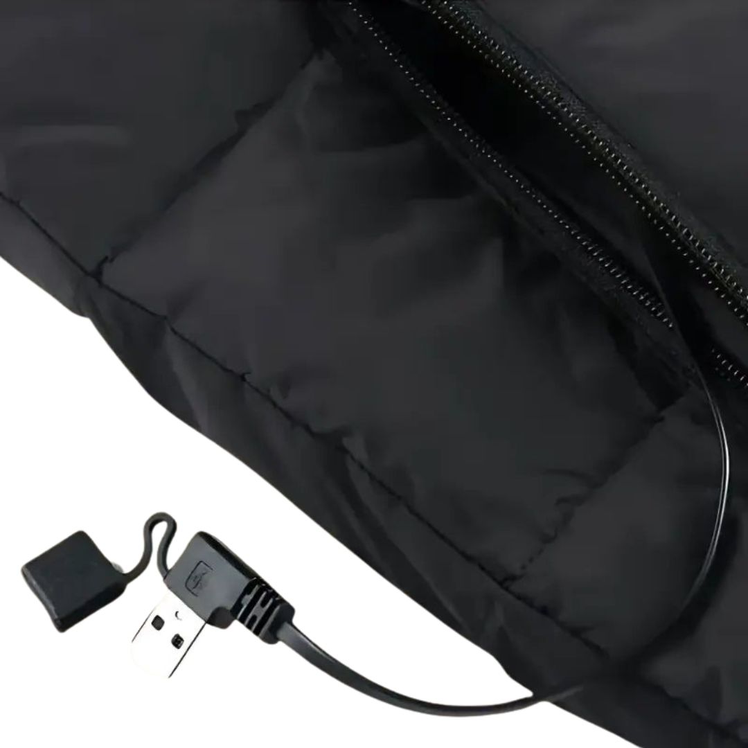 Beheizbare Damen-Weste mit 9 Wärmezonen, USB-Anschluss, Outdoor-Thermobekleidung für den Winter | Sansoti