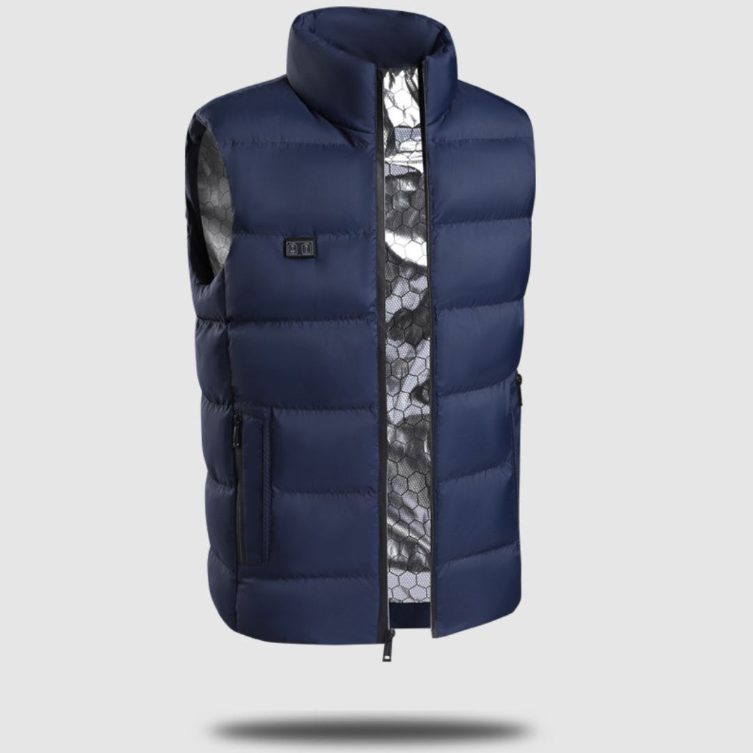 USB-beheizbare Unisex-Weste mit 3 Temperaturstufen für Outdoor-Winteraktivitäten und Wandern | Sansoti