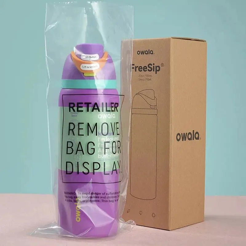RVS Drinkfles 710ml met Geïntegreerd Rietje Handvat Dubbelwandige Isolatie 24u Koud BPA-Vrij Sport Reizen | Sansoti