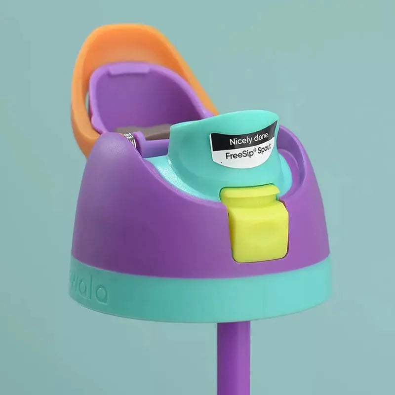 RVS Drinkfles 710ml met Geïntegreerd Rietje Handvat Dubbelwandige Isolatie 24u Koud BPA-Vrij Sport Reizen | Sansoti