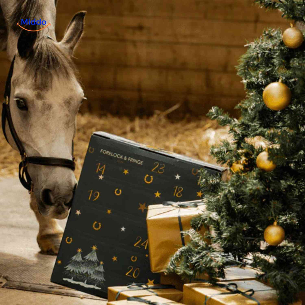 Calendrier de l’Avent 24 cases sur le thème des chevaux avec accessoires, compte à rebours de Noël, idée cadeau, surprise de décembre pour enfants | Sansoti