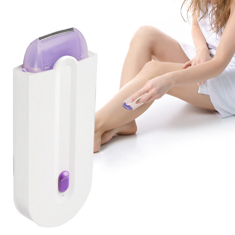 Rechargeable Hair Removal Device with LED — Painless and Safe Epilator for Face, Arms, and Legs | Sansoti
