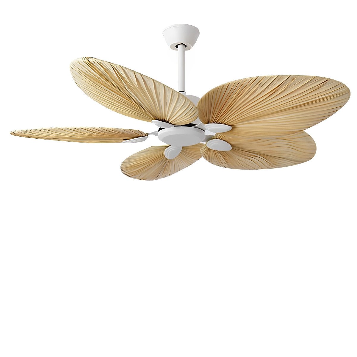 Deckenventilator Palmblatt 52 Zoll Eisen Braun Wohnzimmer Leiser DC-Motor Fernbedienung Tropisch Schlafzimmer Esszimmer Ventilator Decke | Restfield