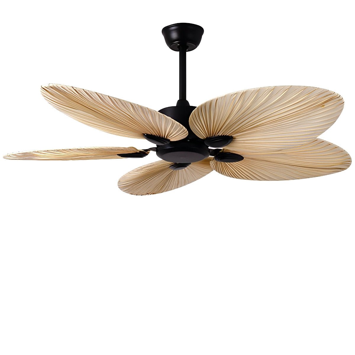 Deckenventilator Palmblatt 52 Zoll Eisen Braun Wohnzimmer Leiser DC-Motor Fernbedienung Tropisch Schlafzimmer Esszimmer Ventilator Decke | Restfield