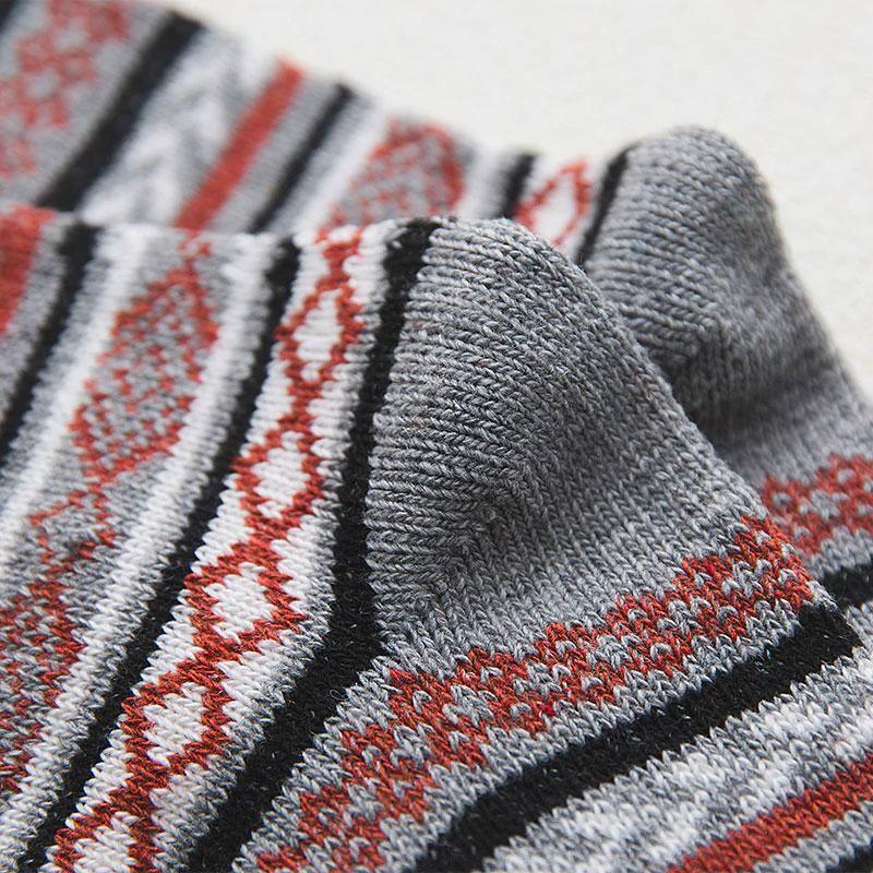 Scandinavische Wintersokken met Wolmix – Warme Unisex Sokken in 6 Patronen | Sansoti