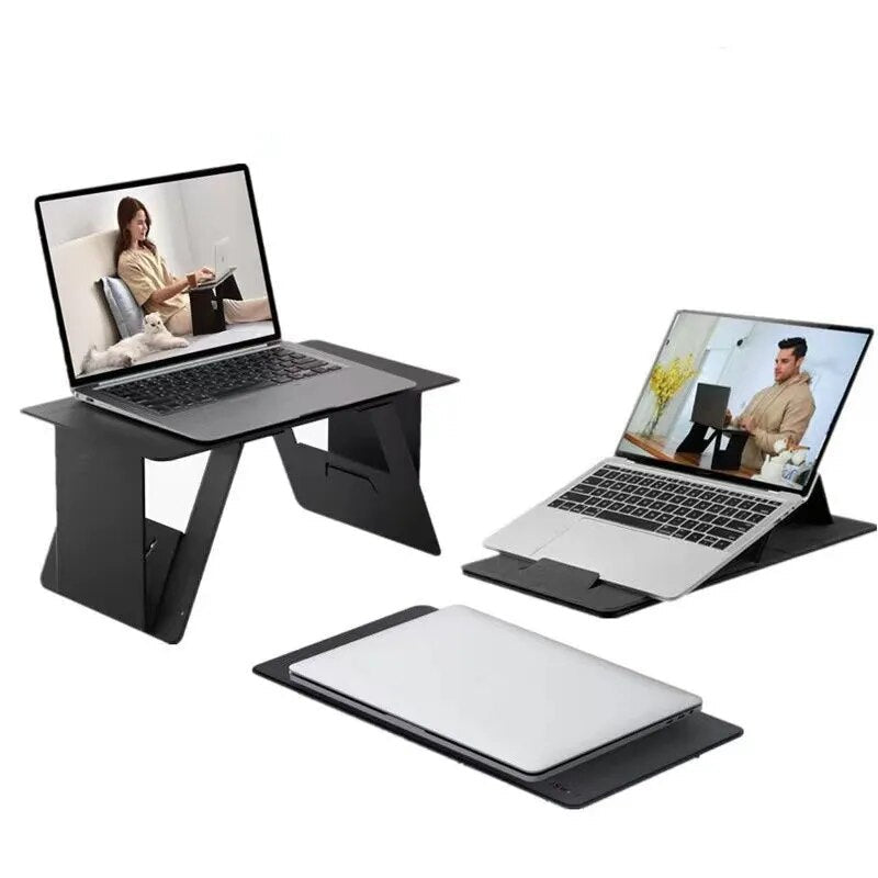 Ultradunne Klaptafel Laptop Bureau - Opvouwbaar Nachtkastje Ontbijttafel Werkblad Studeertafel Thuiswerken | Sansoti