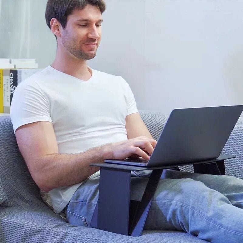 Ultradunne Klaptafel Laptop Bureau - Opvouwbaar Nachtkastje Ontbijttafel Werkblad Studeertafel Thuiswerken | Sansoti