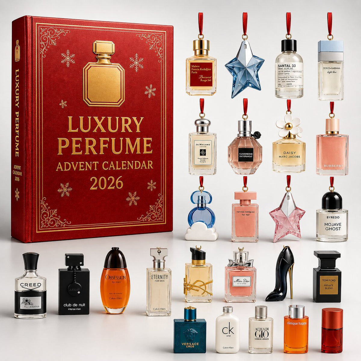 Advent calendar 24 Days Perfume Bottles Christmas Countdown Surprises Gift Set Fragrance Set for Women Holidays | Sansoti