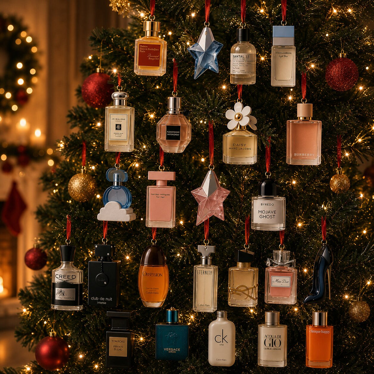Advent calendar 24 Days Perfume Bottles Christmas Countdown Surprises Gift Set Fragrance Set for Women Holidays | Sansoti