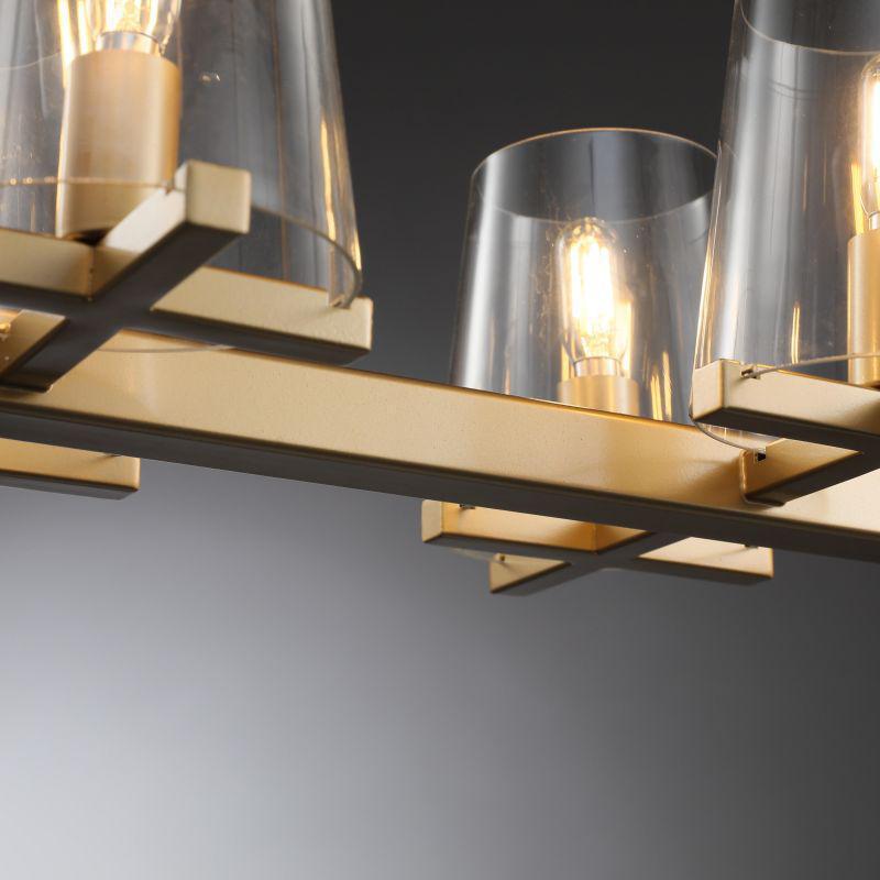 Lineaire Kristallen Kroonluchter 10-12 Lichtpunten Messing Scandinavisch Design Eetkamer Woonkamer Hangverlichting | Sansoti