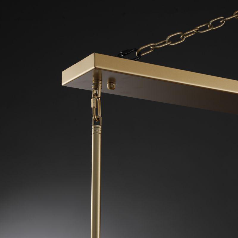 Lineaire Kristallen Kroonluchter 10-12 Lichtpunten Messing Scandinavisch Design Eetkamer Woonkamer Hangverlichting | Sansoti
