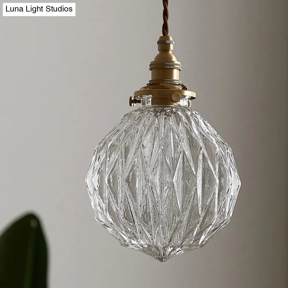 Pendelleuchte mit klarer Glaskugel, industrielles Design, Wohnzimmer, Esszimmer, skandinavische Stimmungsbeleuchtung, moderner Stil | Sansoti