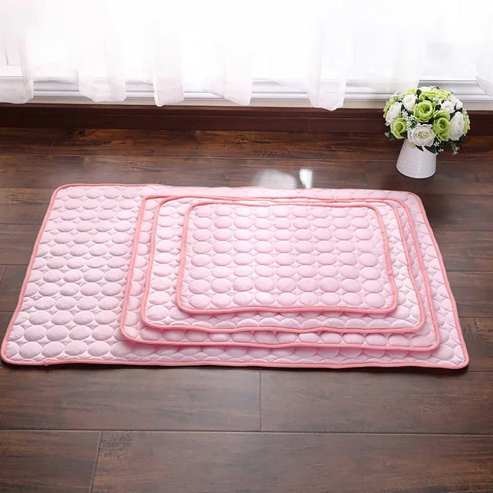 Self-Cooling Pet Mat with Temperature Regulation, No Power Required, Gel-Free, Washable, Comfortable for Dogs and Cats | Sansoti