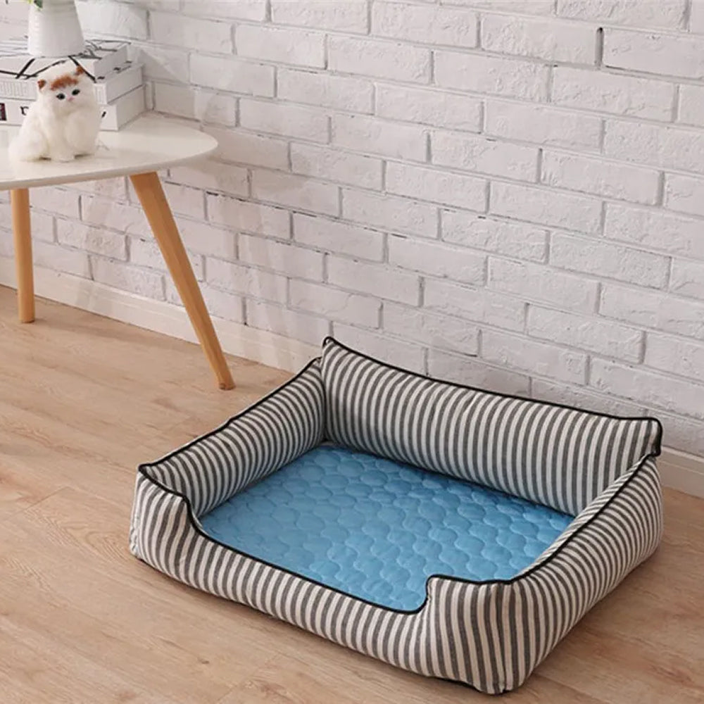 Self-Cooling Pet Mat with Temperature Regulation, No Power Required, Gel-Free, Washable, Comfortable for Dogs and Cats | Sansoti