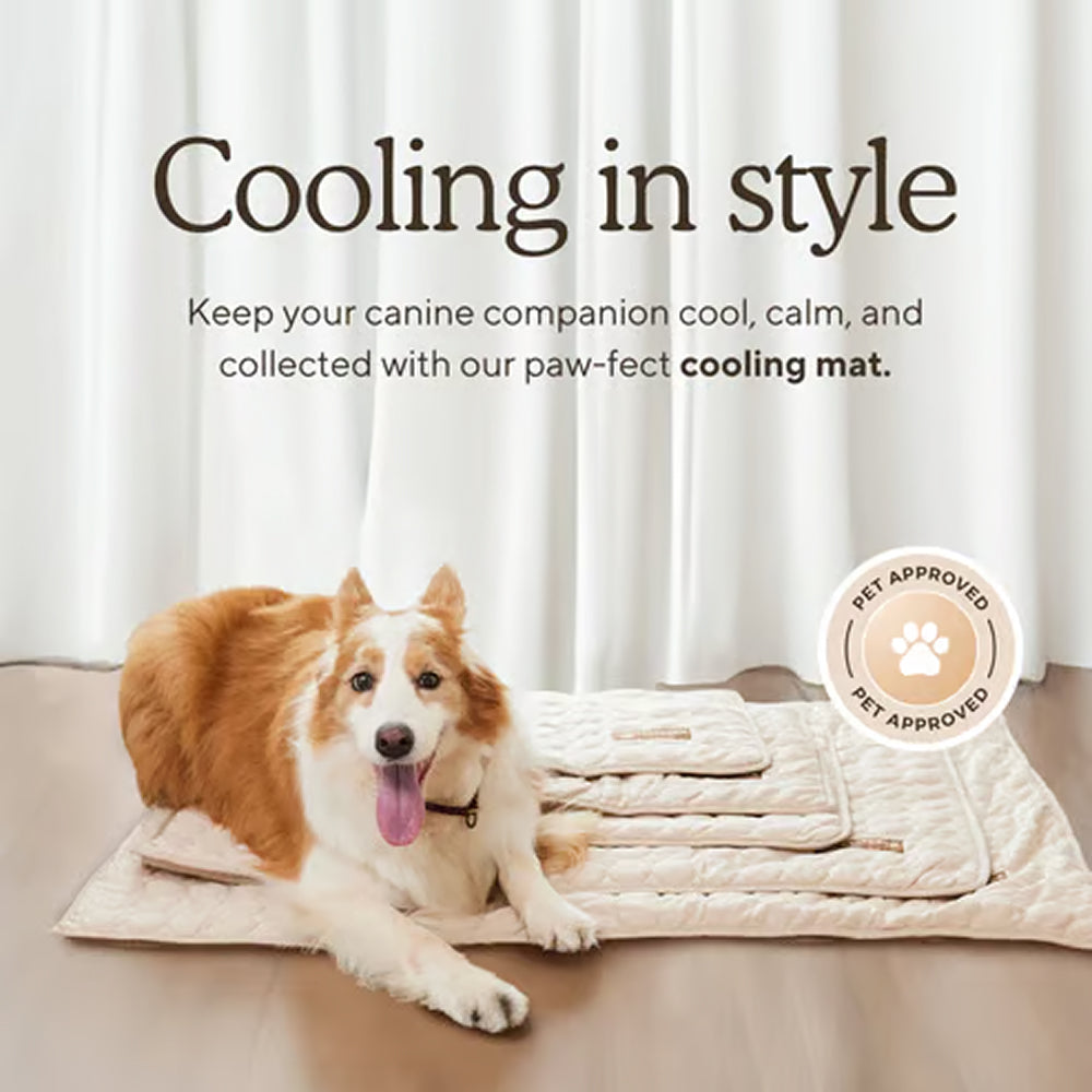 Self-Cooling Pet Mat with Temperature Regulation, No Power Required, Gel-Free, Washable, Comfortable for Dogs and Cats | Sansoti
