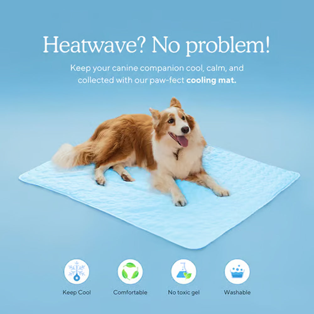 Self-Cooling Pet Mat with Temperature Regulation, No Power Required, Gel-Free, Washable, Comfortable for Dogs and Cats | Sansoti