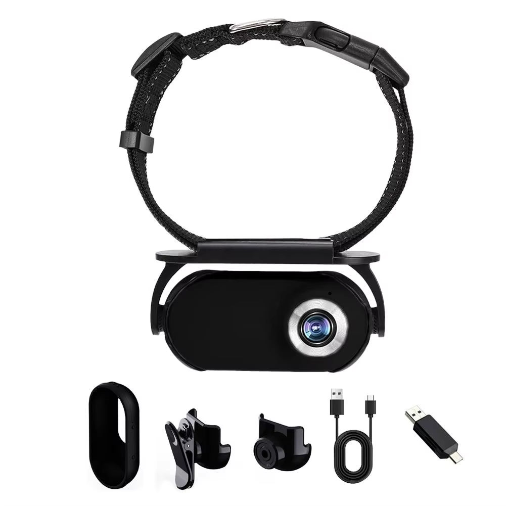 Pet Collar Camera, 1080P HD with Display for Cats and Dogs - Lightweight Action Camera for Pets | Sansoti