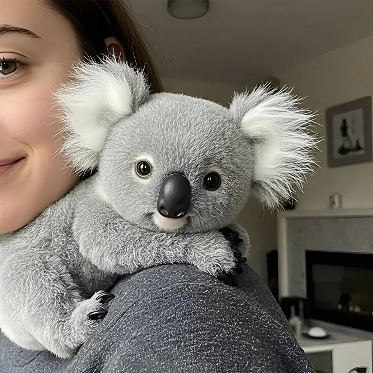 Pluche Koala Knuffel Grijs 30cm Rustgevend Kameraccessoire Kinderen Decoratief Slaapkamer Babykamer Zacht | Sansoti