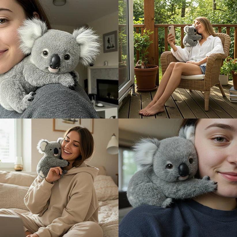 Pluche Koala Knuffel Grijs 30cm Rustgevend Kameraccessoire Kinderen Decoratief Slaapkamer Babykamer Zacht | Sansoti